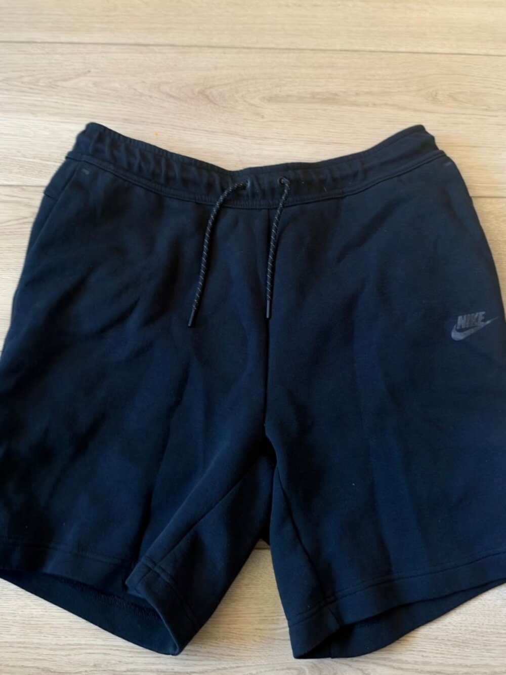 Nike Tech Fleece Shorts Men L Black Zipper Pocket Activewear Gym Performance